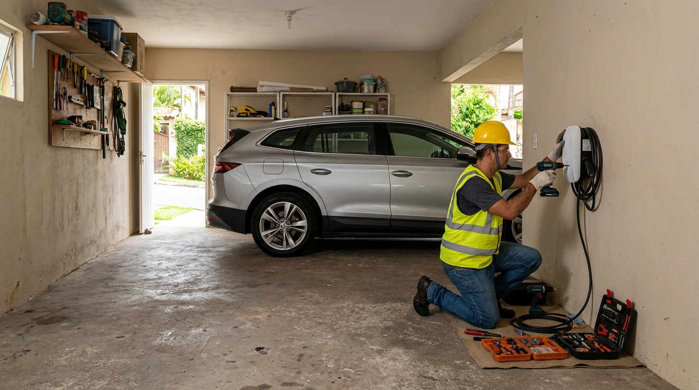 Instalação em garagem ou condomínio em Cascavel‑PR